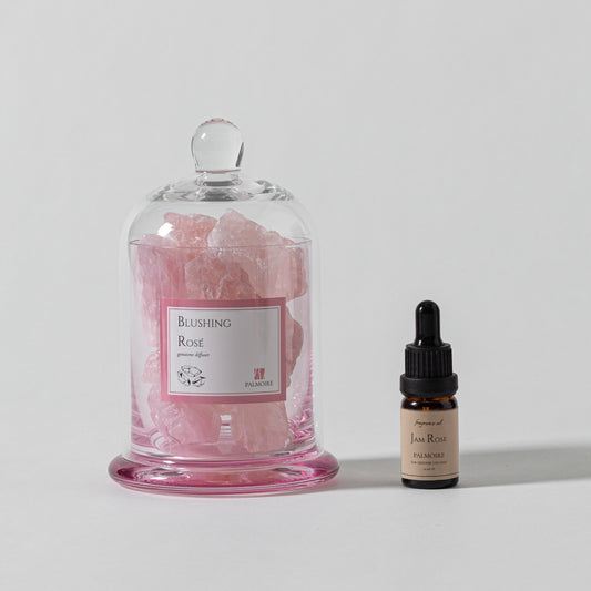 Blushing Rosé: Gem-Infused Aroma Diffuser