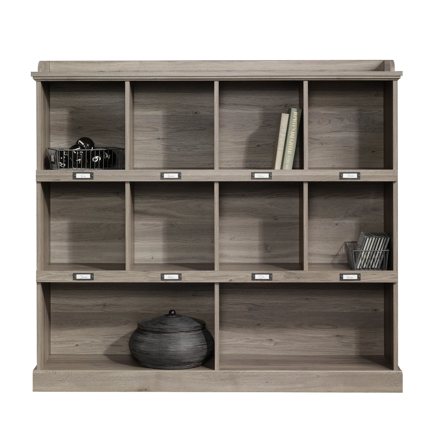 Barrister Lane 10-Cubby Bookcase in Salt Oak