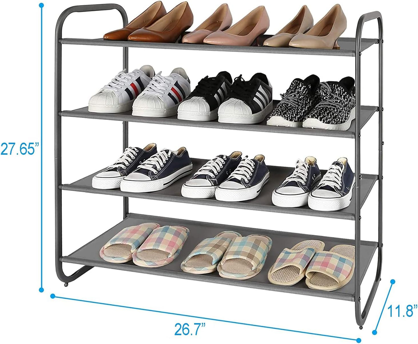 4-Tier Fabric Shoe Rack: Organize Your Space with Style