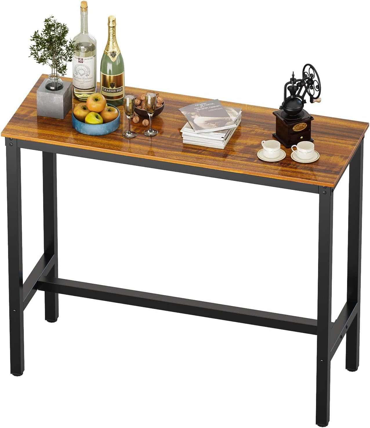 Urban Loft Bar Table – Sleek & Sturdy High-Top for Dining, Drinks & More