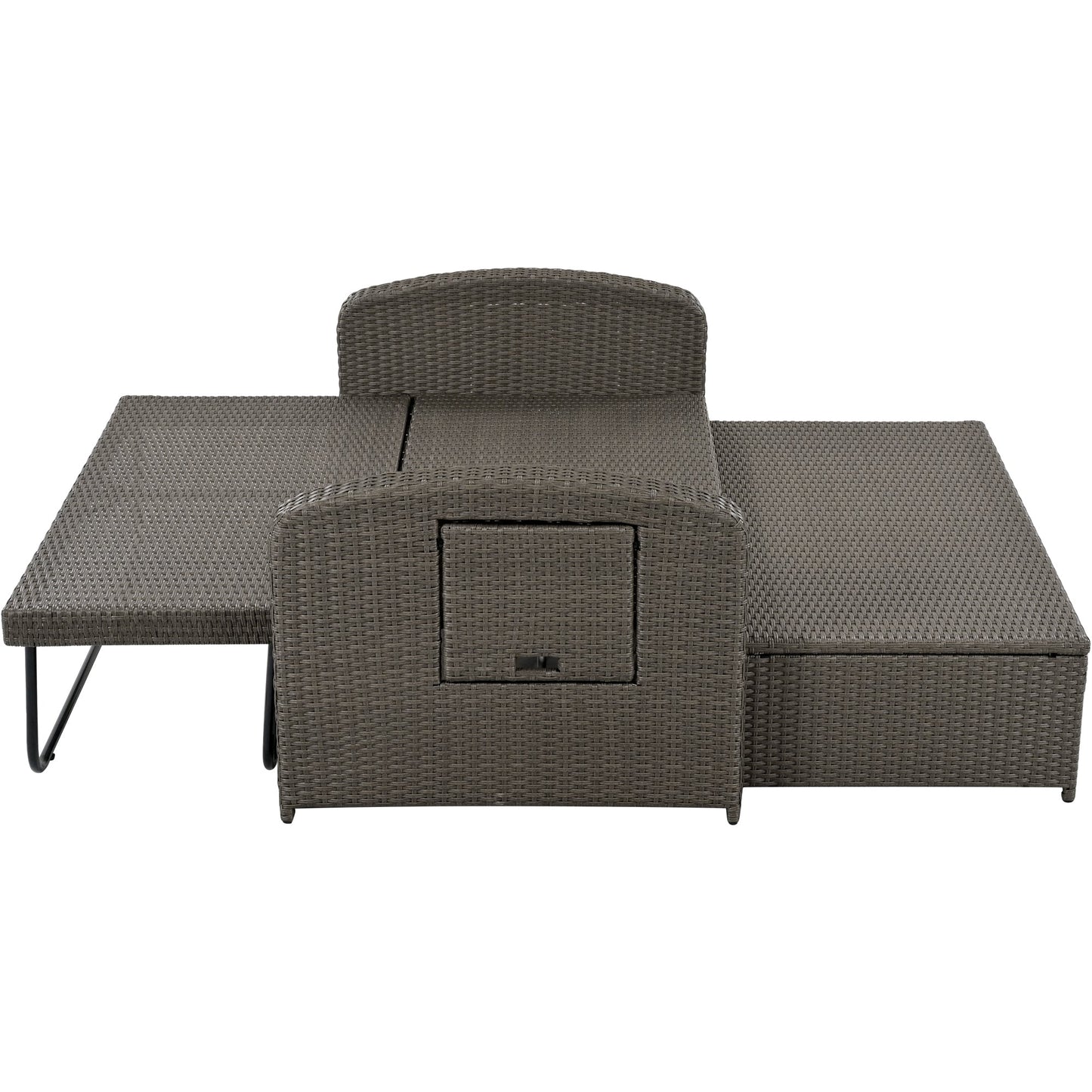 Gray Rattan Chaise Lounge Set: Ultimate Outdoor Comfort for Two