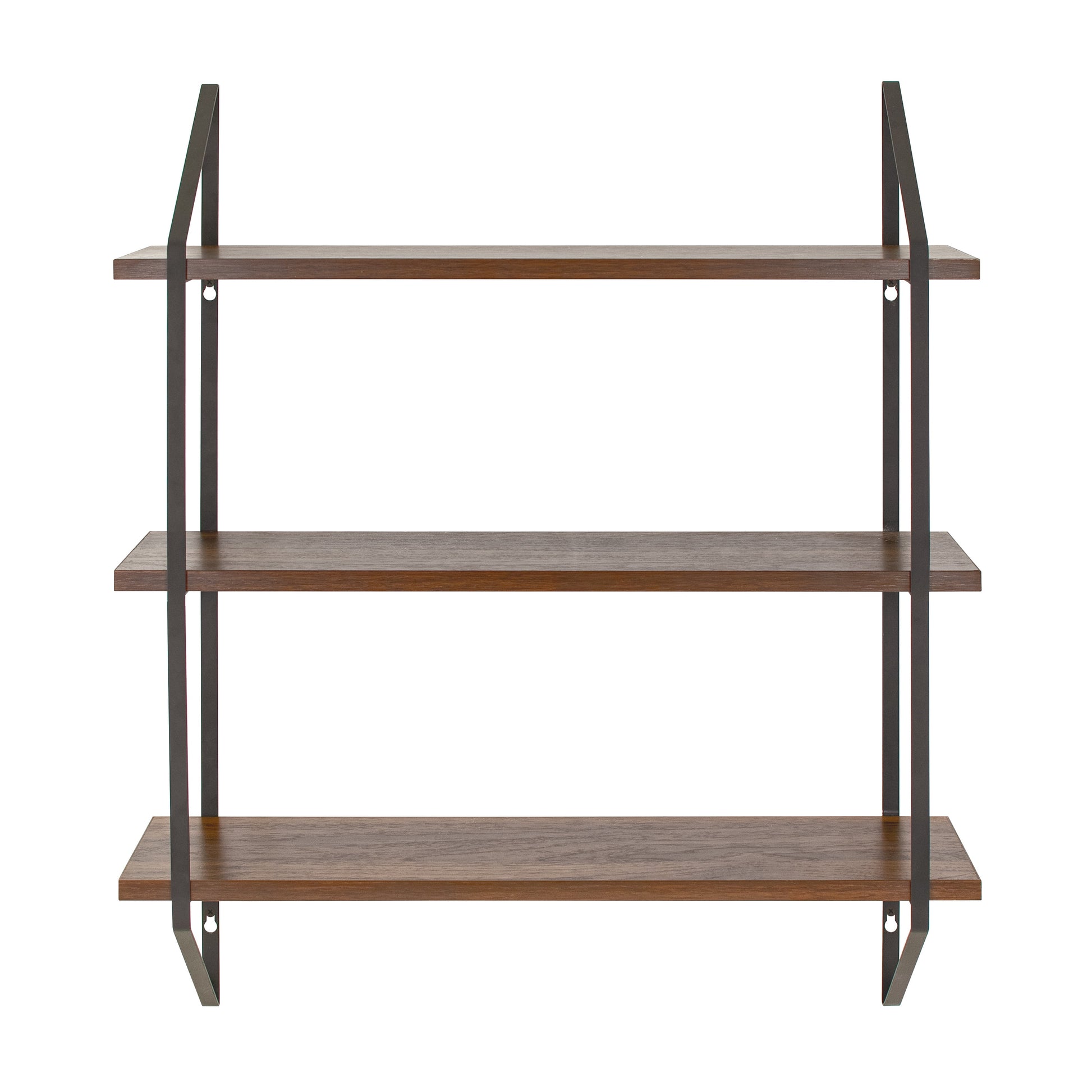 3-Tier Wood Bracket Shelves – Stylish & Functional Storage 