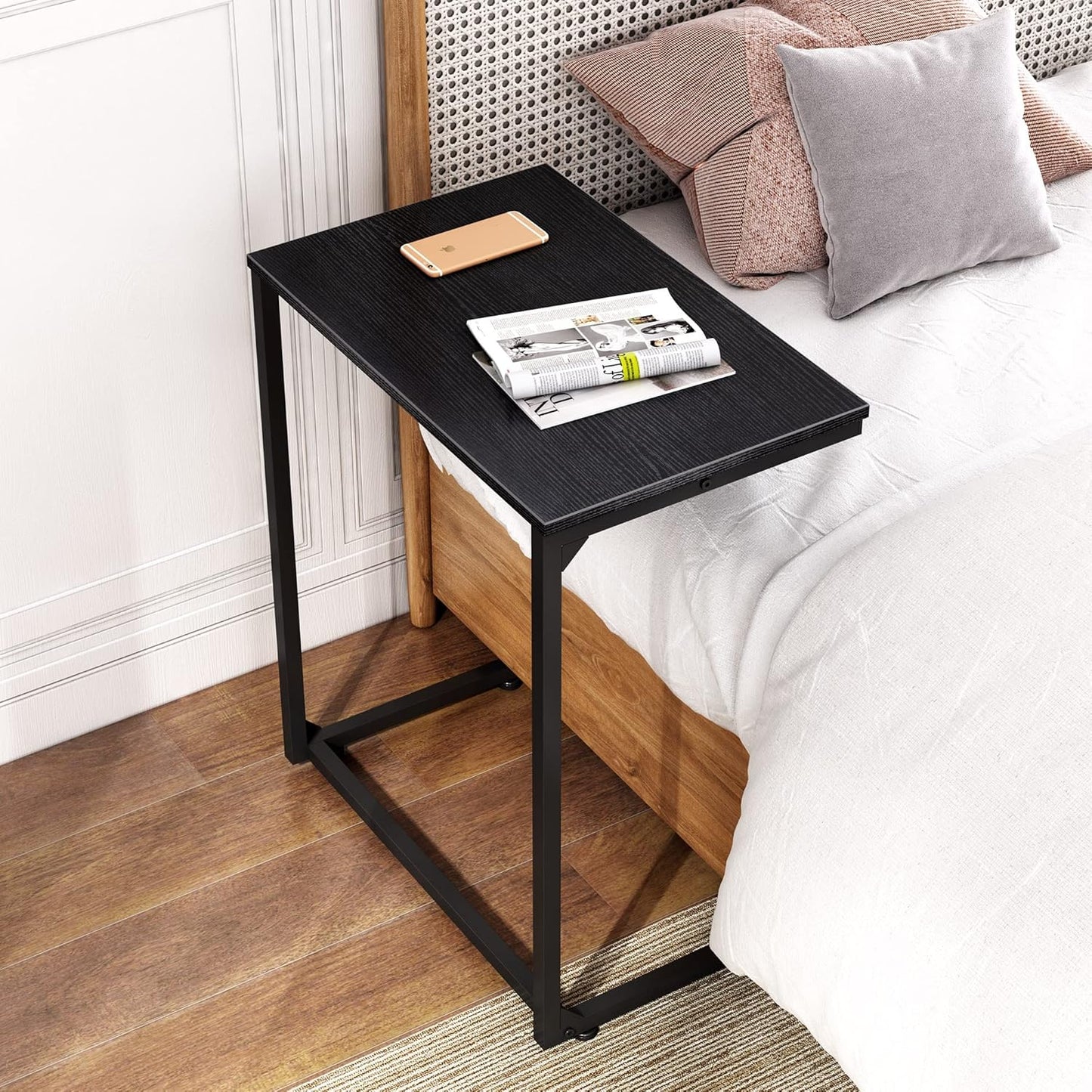 Sleek C-Shaped Side Table – The Ultimate Space-Saving Accent Table