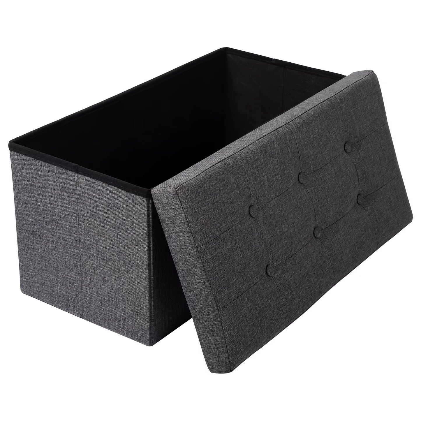 ColorVault: Foldable Multi-Purpose Storage Bench with Padded Seat