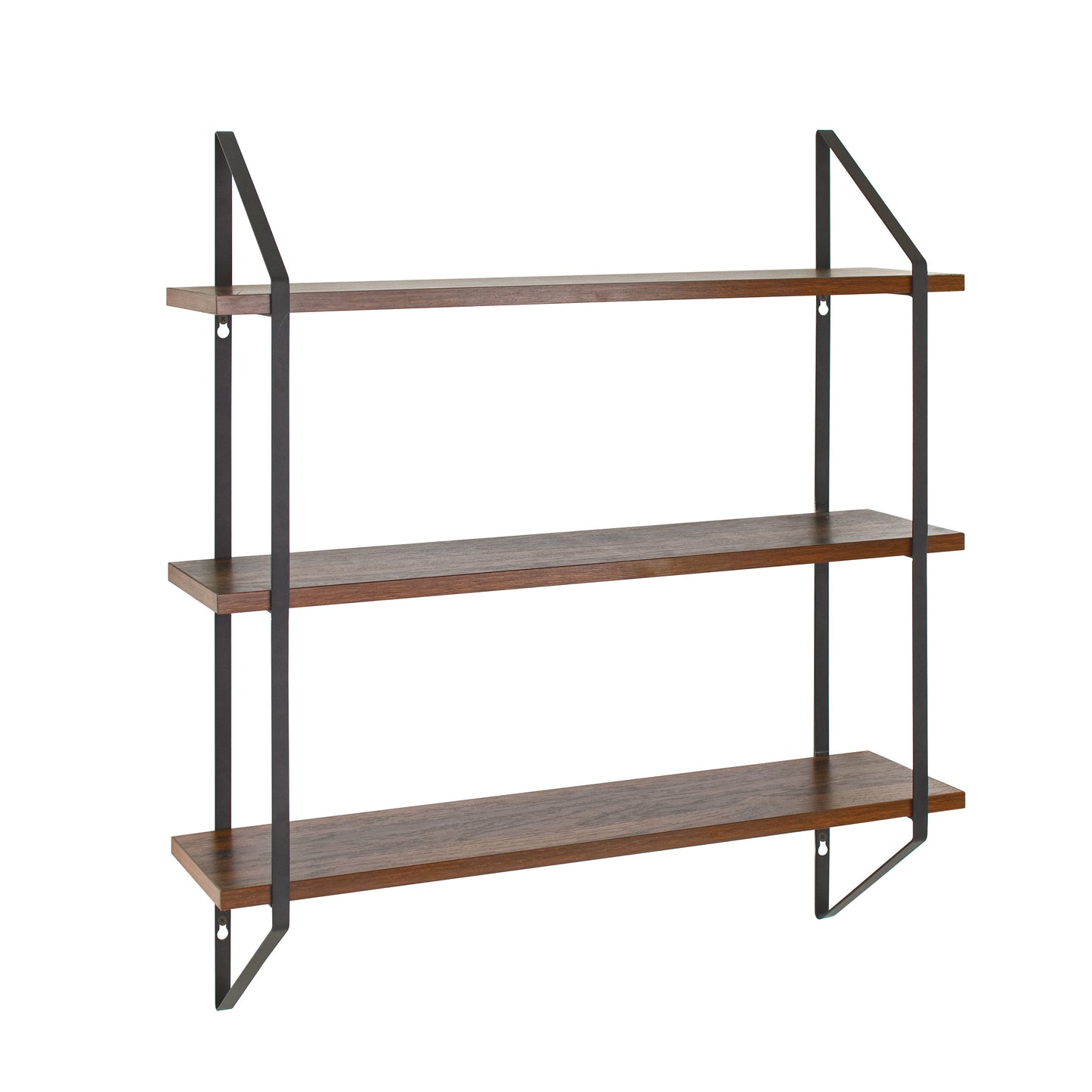 3-Tier Wood Bracket Shelves – Stylish & Functional Storage 