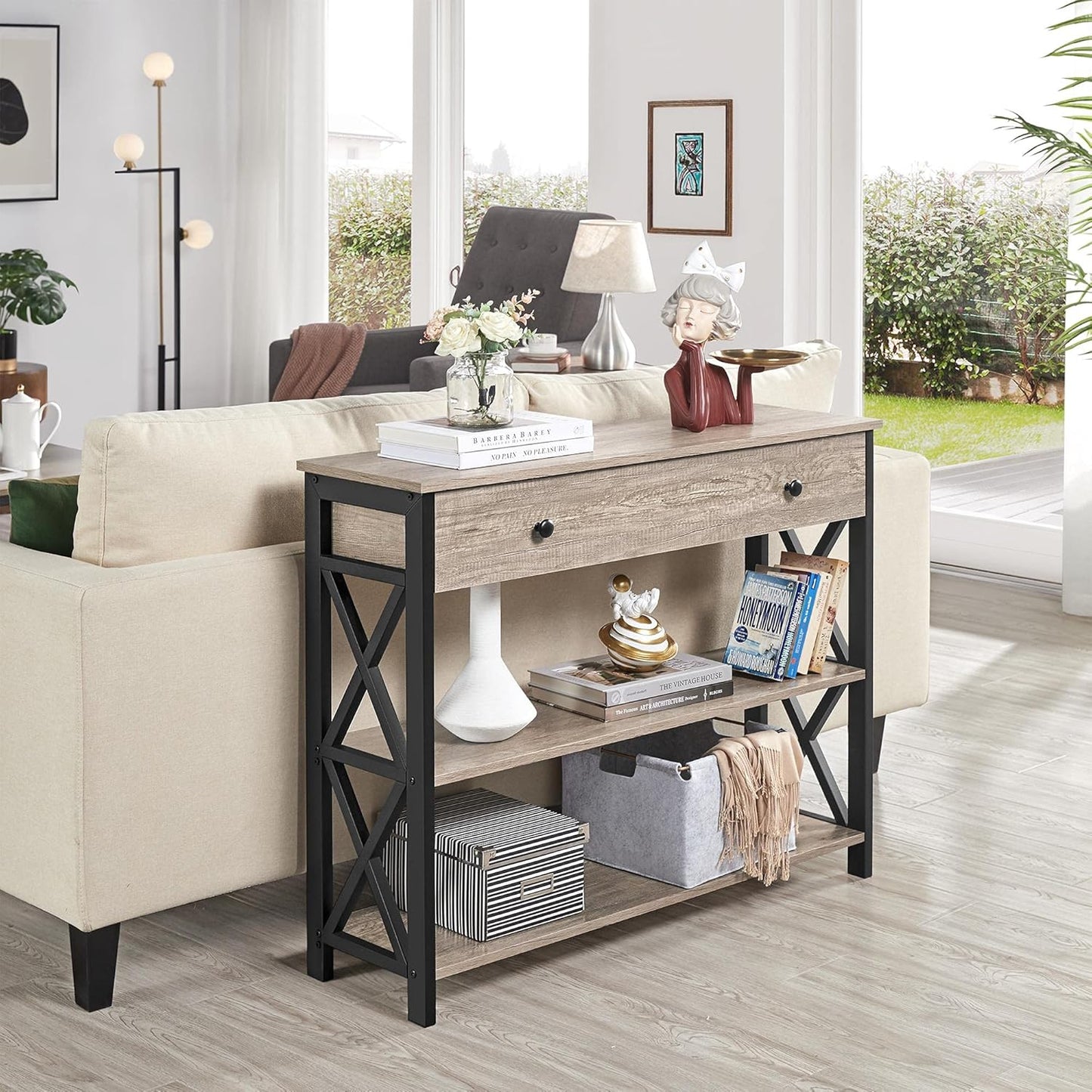 UrbanEdge™ 3-Tier Console Table – Style, Storage & Stability in One