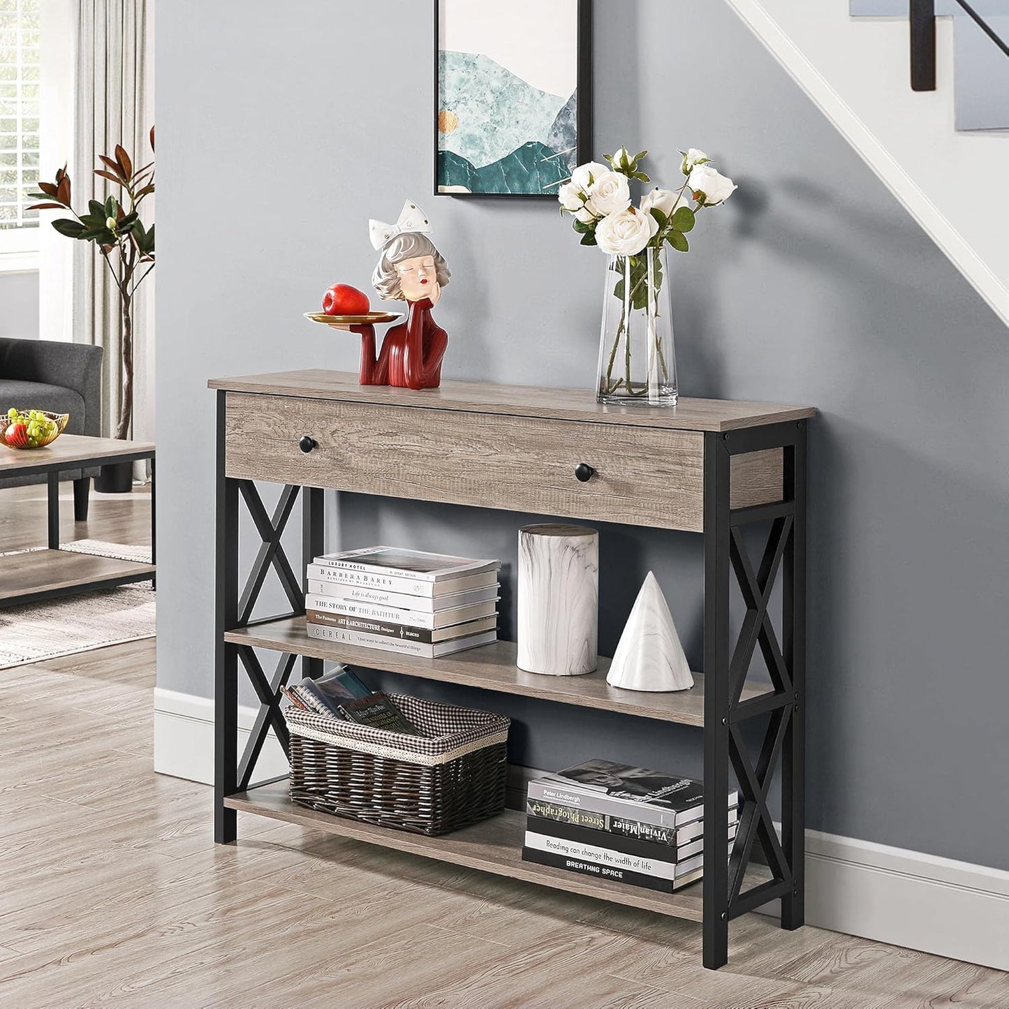 UrbanEdge™ 3-Tier Console Table – Style, Storage & Stability in One