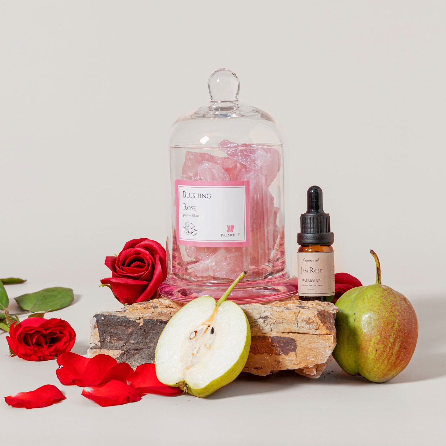 Blushing Rosé: Gem-Infused Aroma Diffuser