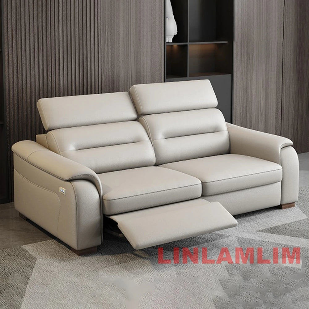 MANBAS SmartLounge: Electric Reclining Sleeper Sofa with Storage Compartment