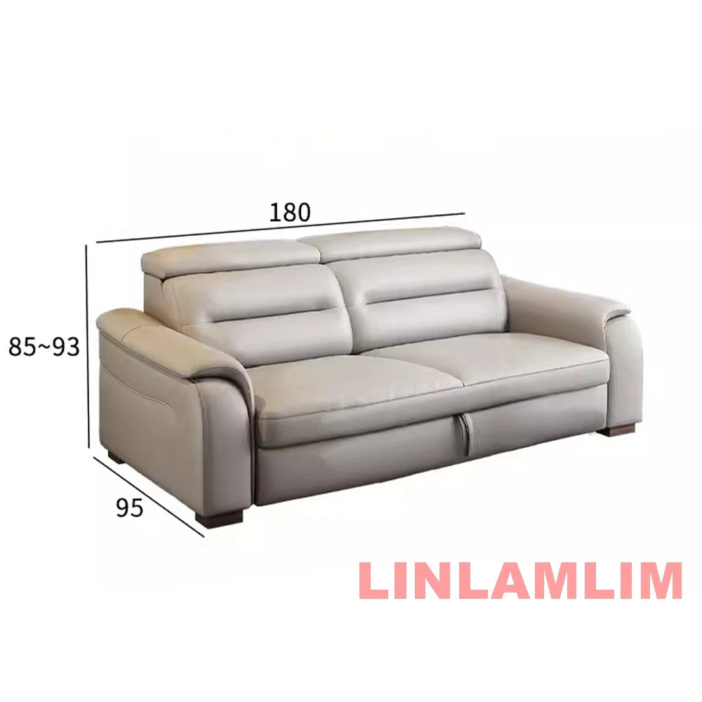 MANBAS SmartLounge: Electric Reclining Sleeper Sofa with Storage Compartment