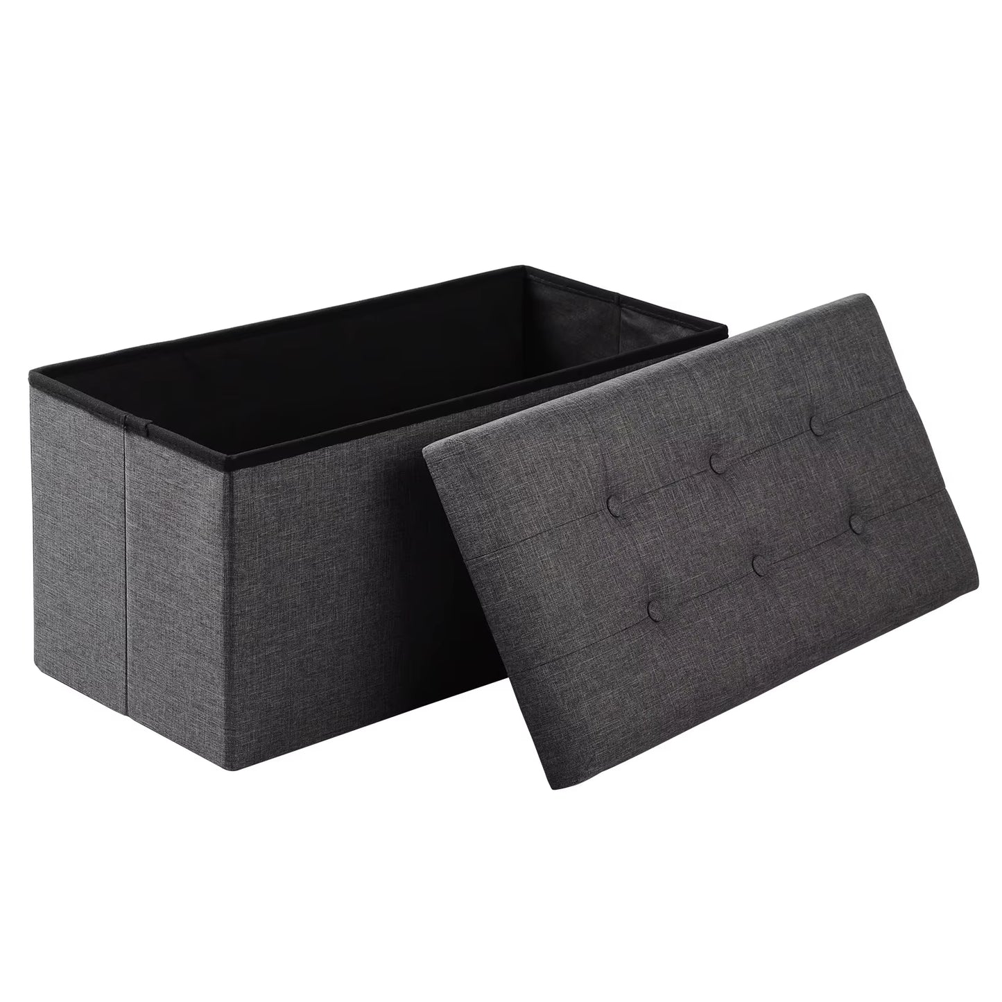 ColorVault: Foldable Multi-Purpose Storage Bench with Padded Seat