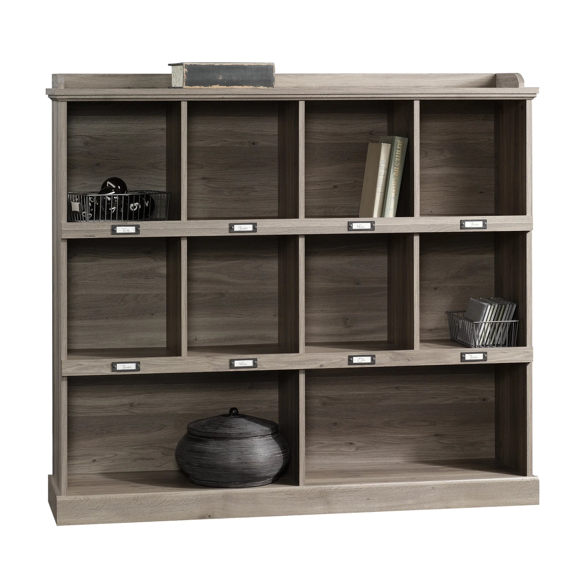 Barrister Lane 10-Cubby Bookcase in Salt Oak