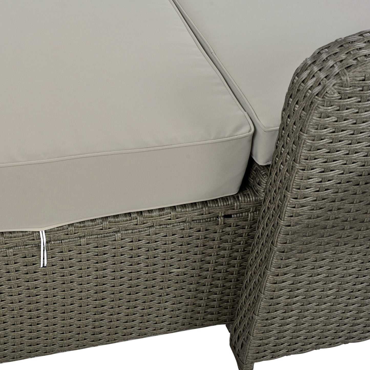 Gray Rattan Chaise Lounge Set: Ultimate Outdoor Comfort for Two