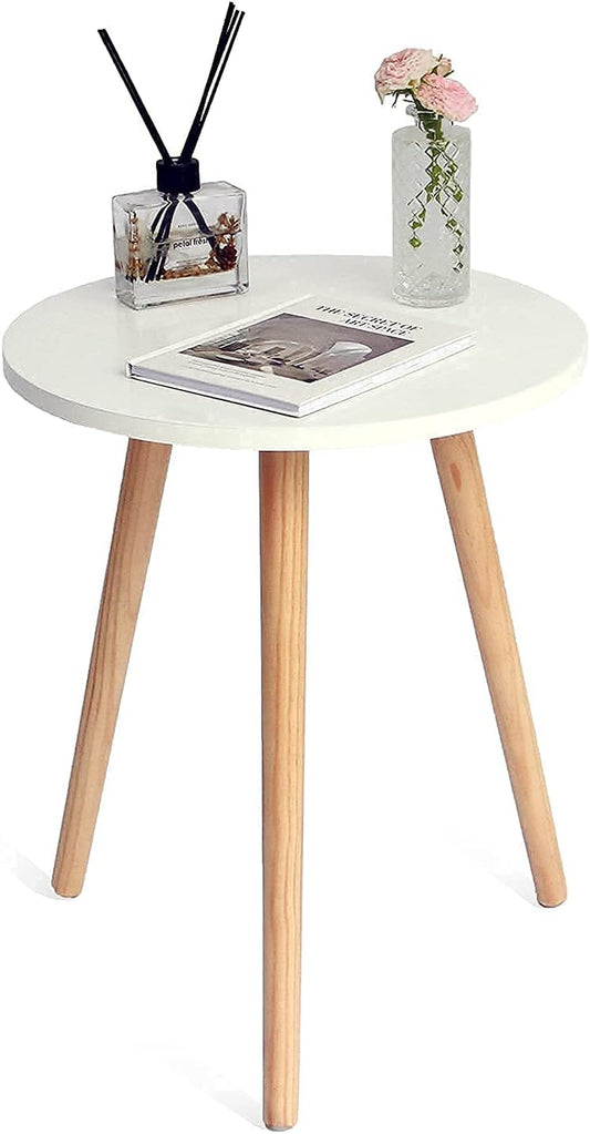 Sleek Round Side Table: Modern Accent Table for Living Room, Bedroom or Office 